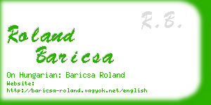 roland baricsa business card